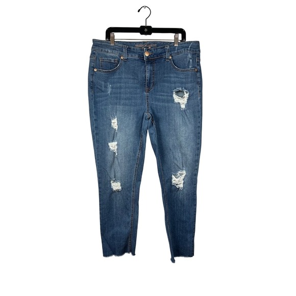 Melissa McCarthy High Rise Skinny Seven Jeans, Slimming Silhouette Size 16W - Picture 1 of 8